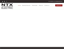 Tablet Screenshot of ntxelectric.com